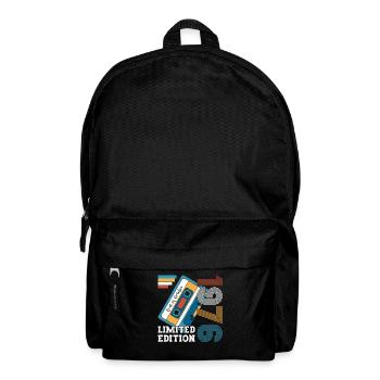 47. Geburtstag Oktober Jahrgang 1976 Kassette - Rucksack - Schwarz - Vorne