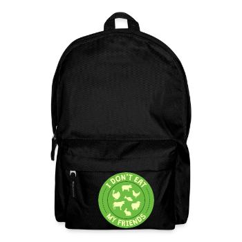 Friends Cow Sheep Rabbit Design for Vegans - Backpack - black - Front