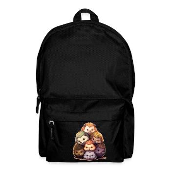 Igel - Rucksack - Schwarz - Vorne