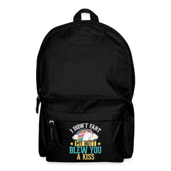 I didn't fart, my butt has a kiss - Backpack - black - Front