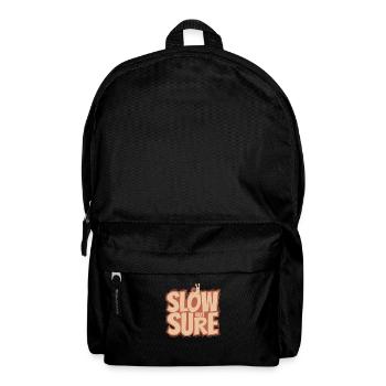 Slow but sure Schnecke Tier - Rucksack - Schwarz - Vorne