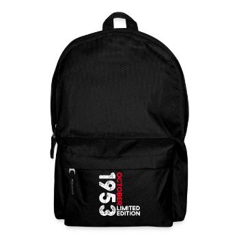 70. Geburtstag Mann Original Oktober Jahrgang 1953 - Rucksack - Schwarz - Vorne