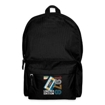 45. Geburtstag November Jahrgang 1978 Kassette - Rucksack - Schwarz - Vorne