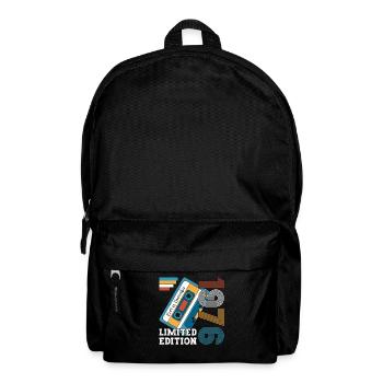 47. Geburtstag November Jahrgang 1976 Kassette - Rucksack - Schwarz - Vorne