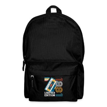 42e anniversaire novembre Vintage 1981 cassette - Sac à dos - noir - Devant