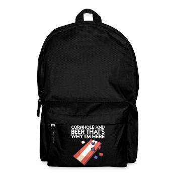 Jeu de Cornhole Tenue de trou de maïs avec Cornhole - Sac à dos - noir - Devant