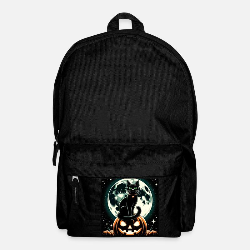 Cat and Halloween - Backpack - black