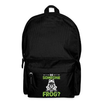 Wenn Dein Frosch Perfekt Ist Wer Braucht Prinzen - Rucksack - Schwarz - Vorne