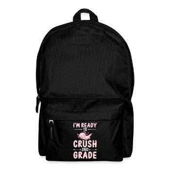 Ich Bin Bereit Die 2. Klasse Zu Erobern - Rucksack - Schwarz - Vorne