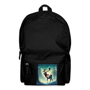 Kanadisches Waldkaribu - Rucksack - Schwarz - Vorne