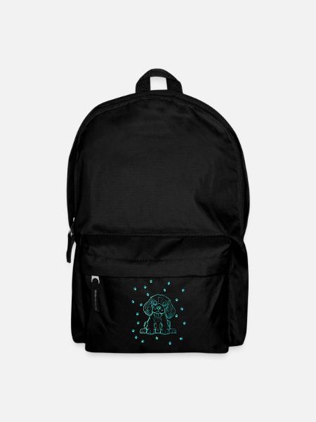 Cocker Spaniel mit kleinen Pfoten - Rucksack - Schwarz