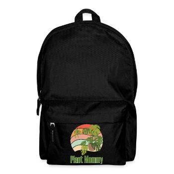 Plant Mommy Vintage Pflanzen Geschenk Pflanzenmama - Rucksack - Schwarz - Vorne
