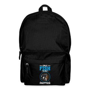 Les filles pêchent aussi, mais en plus joli - Sac à dos - noir - Devant