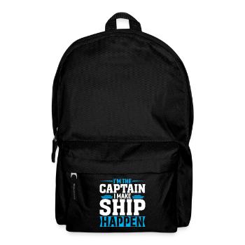 Ich Bin Der Kapitän, Ich Bringe Das Schiff Zum Lau - Rucksack - Schwarz - Vorne