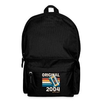 19e anniversaire Cassette Décembre Millésime 2004 - Sac à dos - noir - Devant