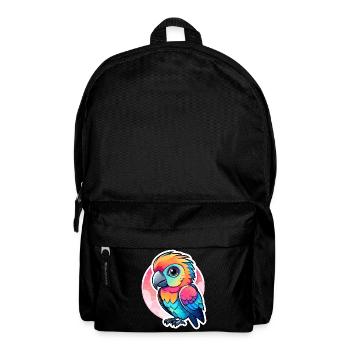 Papagei Vogel Illustration - Rucksack - Schwarz - Vorne