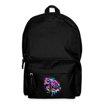 Turtle Graffiti Colorful - Backpack - black - Front