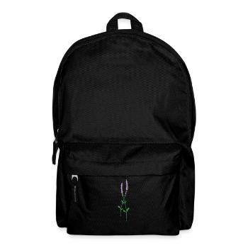 Purple Lavender Herbs Plant - Backpack - black - Front