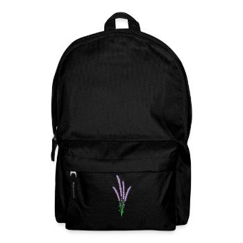 beautiful flower lavender plant - Backpack - black - Front