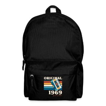 55. Geburtstag Kassette Januar Jahrgang 1969 - Rucksack - Schwarz - Vorne