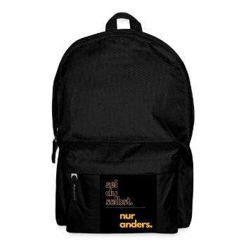 Sei du selbst - nur anders! - Rucksack - Schwarz - Vorne