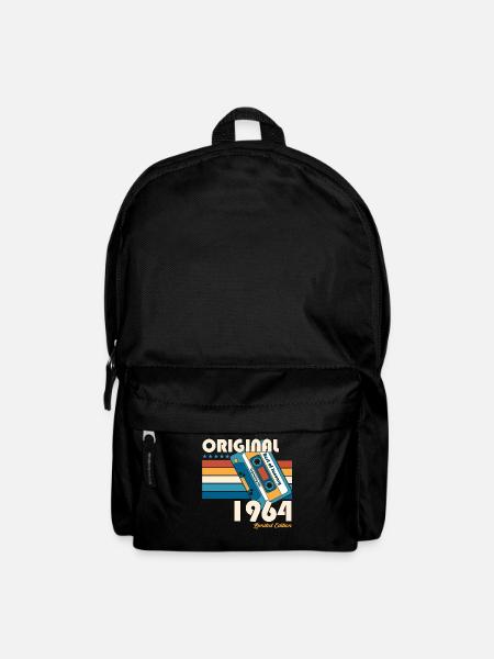 60. Geburtstag Januar Jahrgang 1964 Kassette - Rucksack - Schwarz