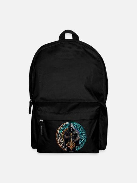 Guerrier celte fantastique - Noeud runique - Sac à dos - noir