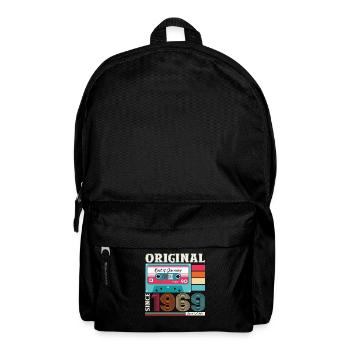 55. Geburtstag Kassette Januar Jahrgang 1969 - Rucksack - Schwarz - Vorne