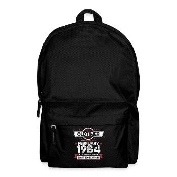 40th Birthday Classic Car February Vintage 1984 - Backpack - black - Front
