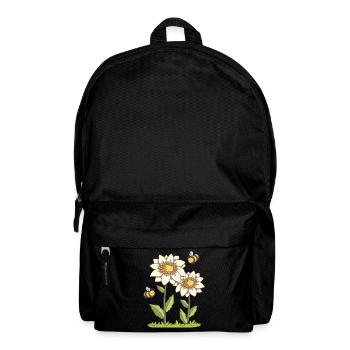 Bienen und Blüten - Rucksack - Schwarz - Vorne