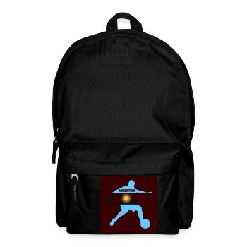 Footballeur argentin avec le drapeau de l’Argentine - Sac à dos - noir - Devant