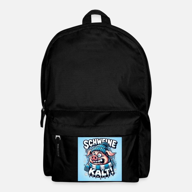 Schweinekalt! - Rucksack - Schwarz