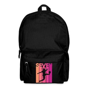 Joueuse de football 7e anniversaire - Sac à dos - noir - Devant