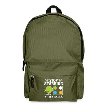Hör auf, auf meine Eier zu starren - Rucksack - Olivgrün - Vorne