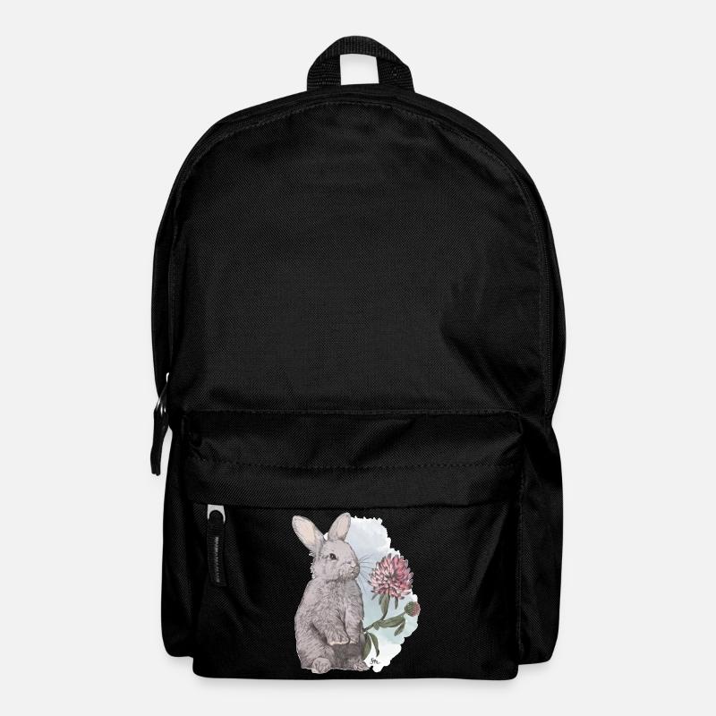 Veganuary 2024 Kaninchen - Rucksack - Schwarz