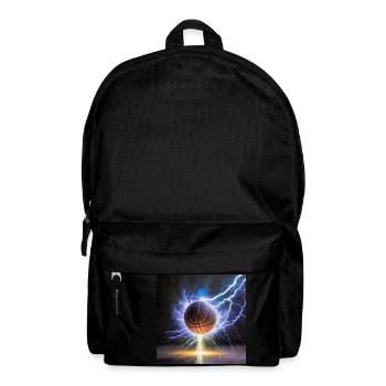 Basketball on Fire - Rucksack - Schwarz - Vorne