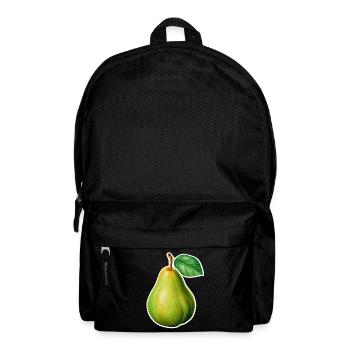 Pear Illustration – Vintage Garden Style - Backpack - black - Front