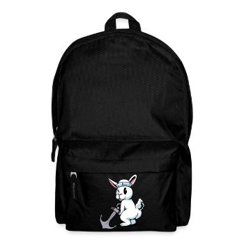Hase Anker Seemann Kaninchen Maritim Ahoi - Rucksack - Schwarz - Vorne