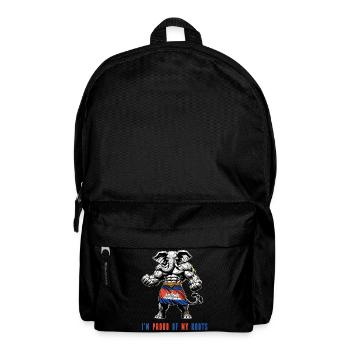 Ich bin stolz auf meine Fährten Kambodscha - Rucksack - Schwarz - Vorne