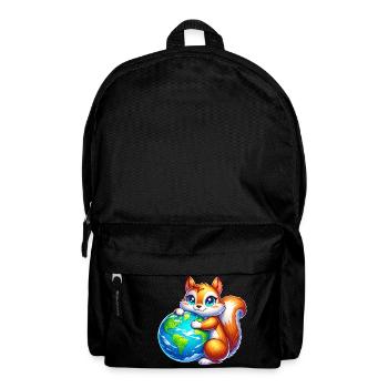 Écureuil pour la Terre, Protection de l’environnement, Conservation de la nature - Sac à dos - noir - Devant