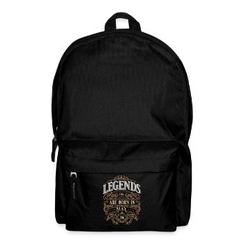 1996 May Born Birthday Year of Birth - Backpack - black - Front