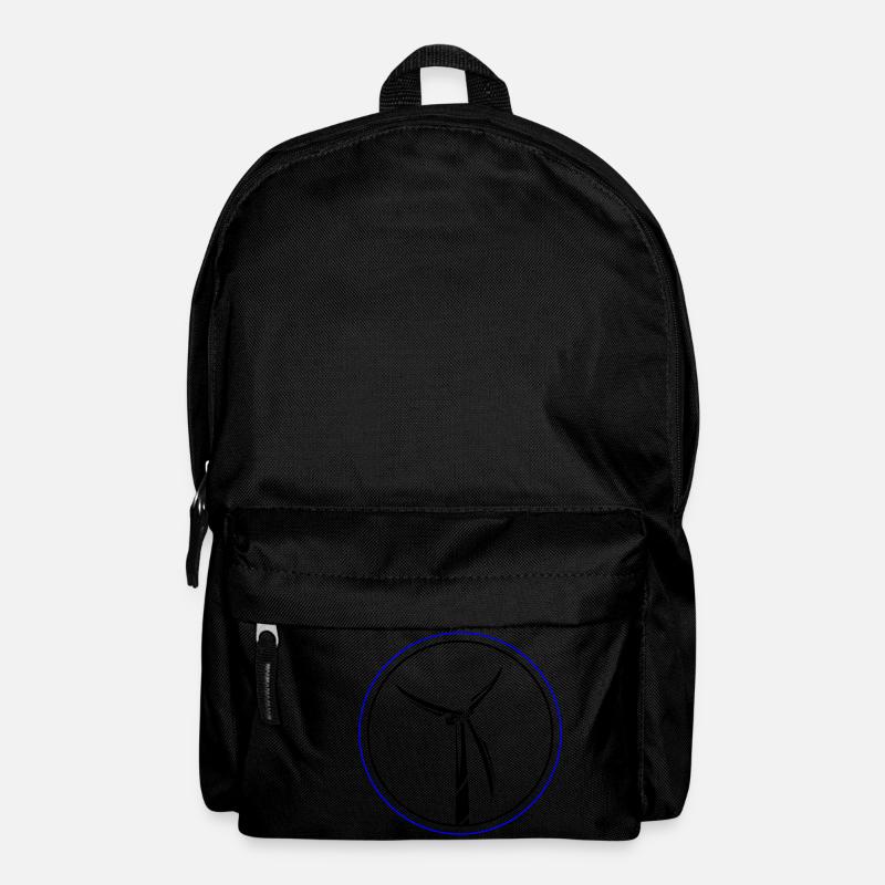 Windkraft Symbol Windrad - Rucksack - Schwarz