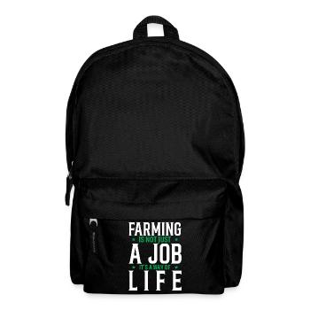 Landwirtschaft ist nicht nur ein Job, es ist eine Lebenseinstellung. - Rucksack - Schwarz - Vorne