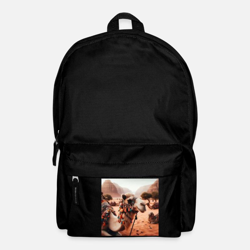 echtes Kamel in der Wüste A5 - Rucksack - Schwarz