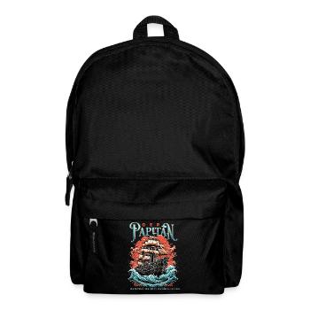 Papitän Papa Kapitän Vatertag Captain Anker Segler - Rucksack - Schwarz - Vorne