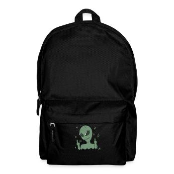 Aliens shows middle finger - Backpack - black - Front