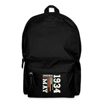 Original Mai 1934 Jahrgang 1934 Geburtstag 1934 - Rucksack - Schwarz - Vorne