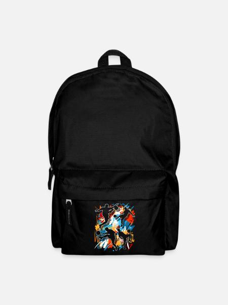 Fußball Fußballer - Rucksack - Schwarz