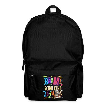 Bääm Schulkind 2024 Dabbing Katze - Rucksack - Schwarz - Vorne
