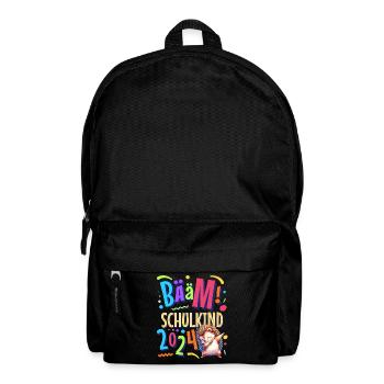 Bääm Schulkind 2024 Igel - Rucksack - Schwarz - Vorne